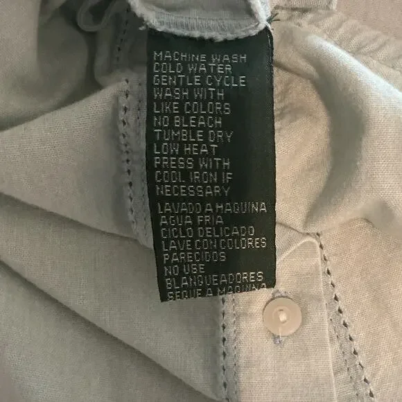 NEW Vintage Ralph Lauren Button Front Denim Maxi Dress Blue Western Country Sz 4 - Picture 5 of 5